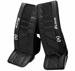 Warrior Ritual GT2 Junior Goalie Pads (w/ Knee Pads) -Warrior warrior ritual gt2 junior goalie pads black